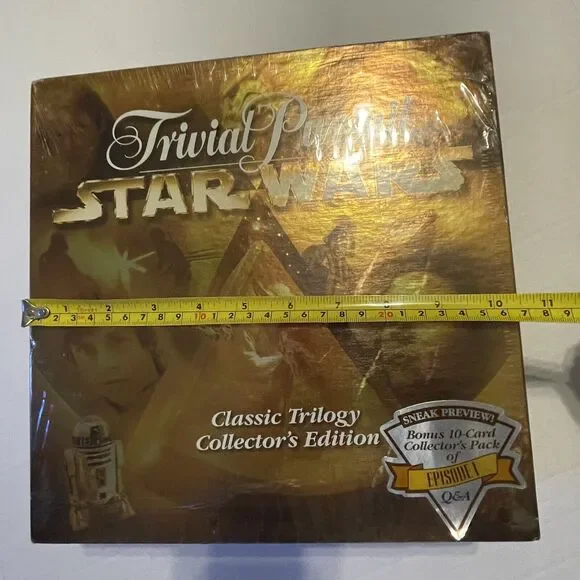 Vintage Trivial Pursuit Star Wars Classic Trilogy Complete Pewter Board Game